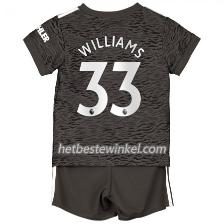Manchester United Williams 33 Voetbaltenues Kind Uit 2020/21 - SS (+ Korte broeken)